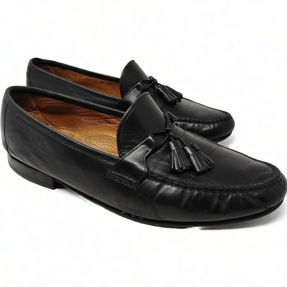 Allen Edmonds Tassel Loafers Size 12 D Calfskin Leather Preppy Minimalist